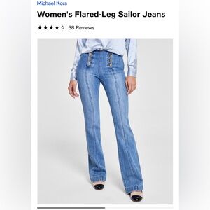 Michael Kors Womens flared leg jeans $145 paid $80 size 16